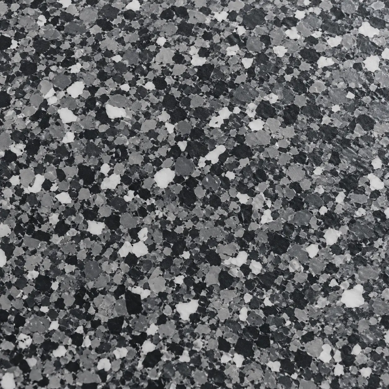 Charcoal flake finish detail
