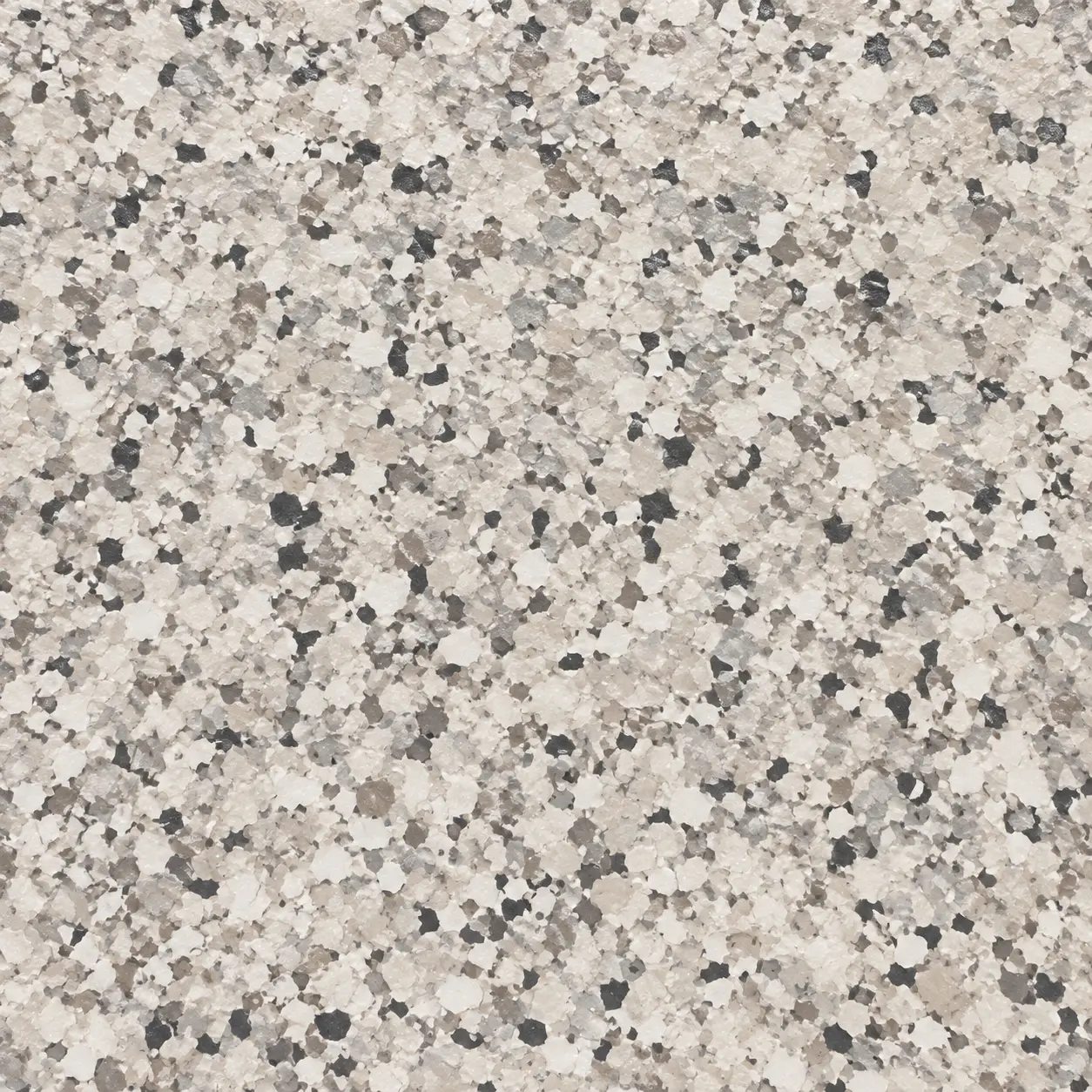 Light granite-style flake finish detail